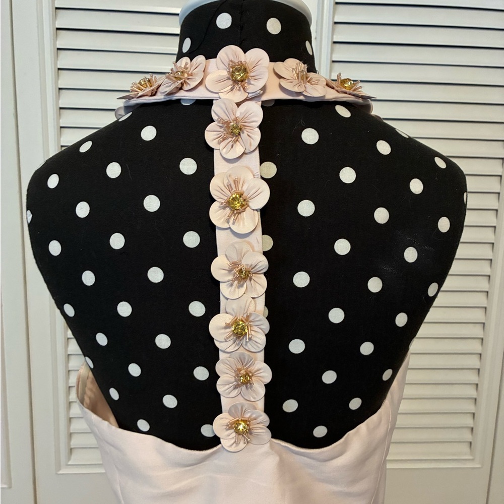 Kate Spade Blush Pink Halter backless dress. Size 12 - Picture 7 of 14